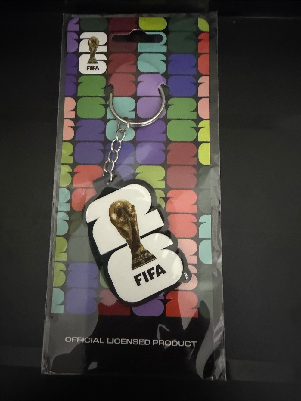 FIFA World Cup 2026 Collectible Souvenir - Blk/White Keychain